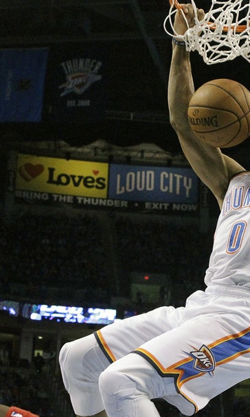 Westbrook's second straight triple-double lifts Durant-less Thunder